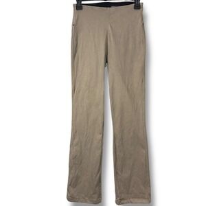 Lysse Pants Pull On High Waisted Leggings Tan XS Cotton Blend